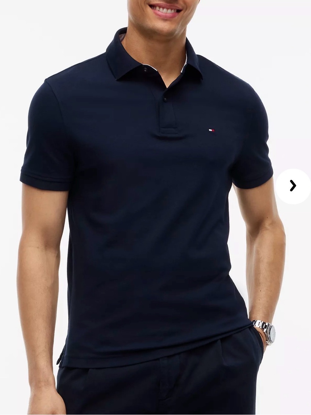 Tommy Hilfiger Men's Dark Navy Slim Polo